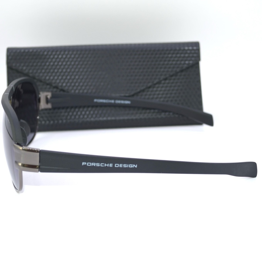 Porsche Design Men Sunglasses Matte Black Gunmetal | New | No Case  62-13-138 - Picture 4 of 12